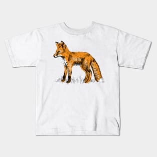 Fox Print Kids T-Shirt